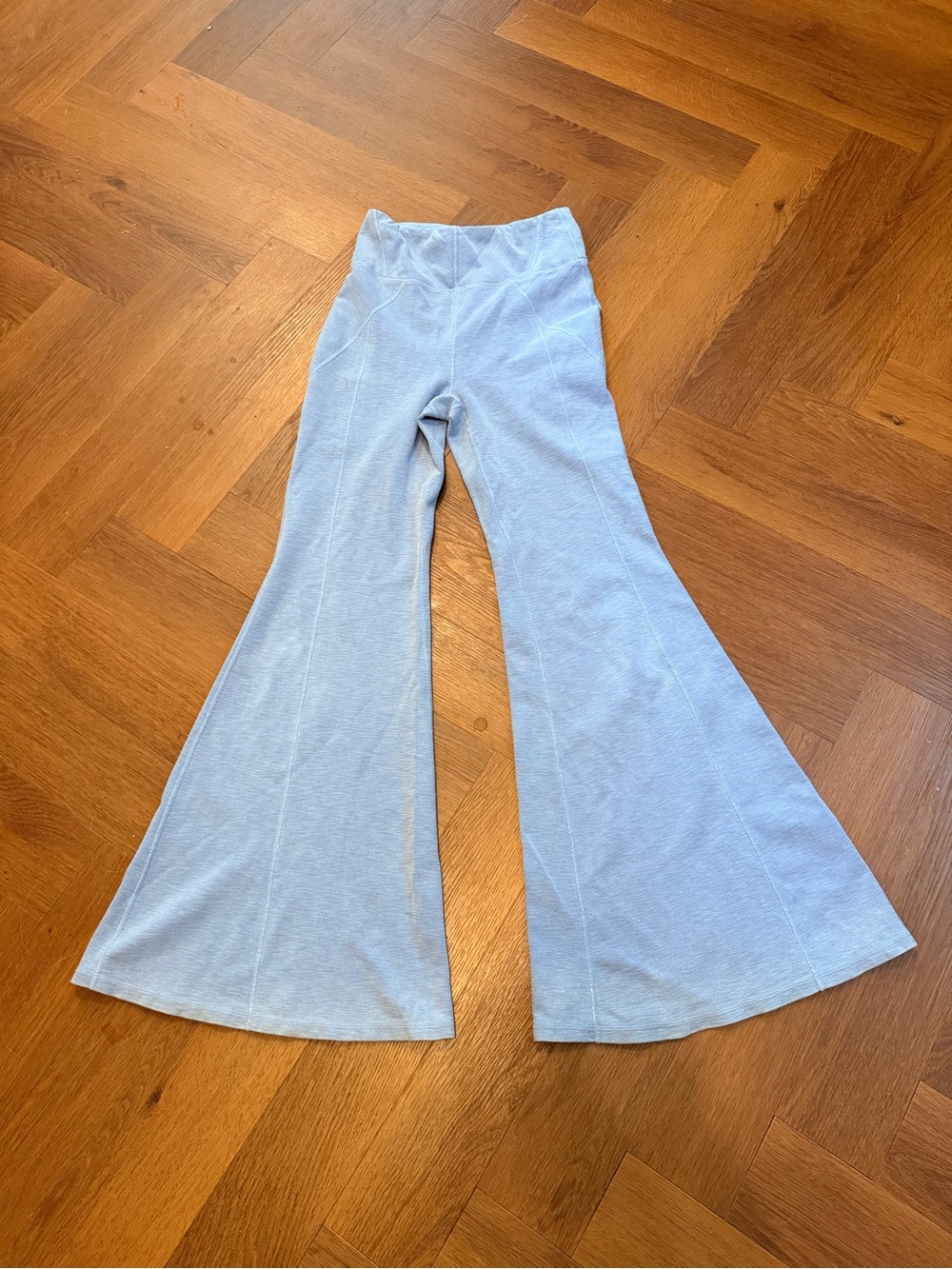 Free People Movement Blue High Rise Flare Yoga Pants Size Small